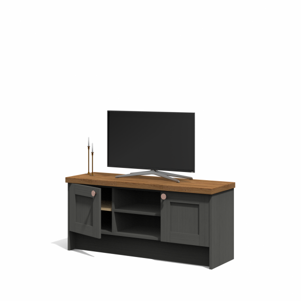 TV cabinet with an open shelf