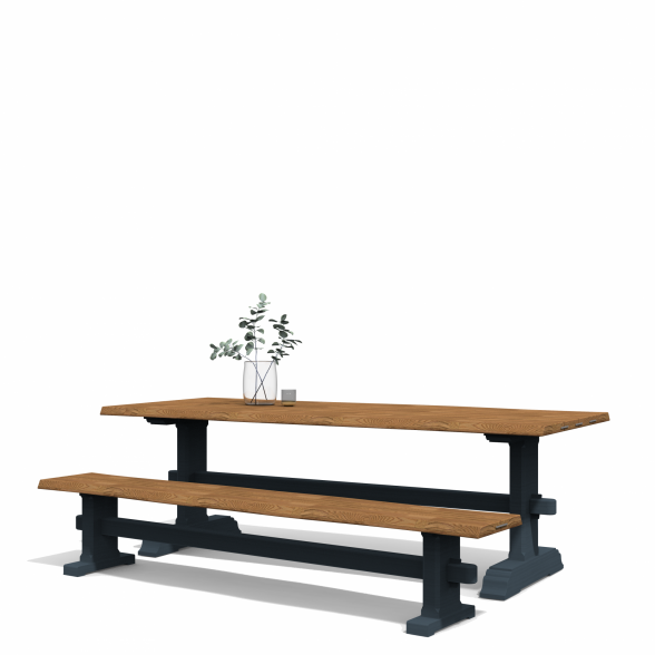 Modern-style rustic dining table
